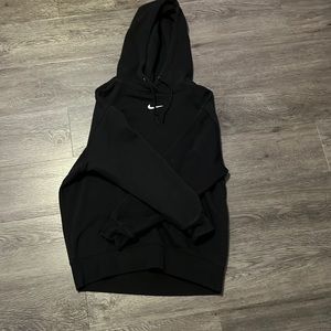 Single swoosh black nike hoodie